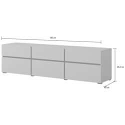 Tumba pentru TV Helvetia Cross 3D3S (Wotan Oak/Black) Thumb