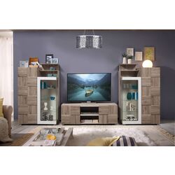 Тумба РТВ КМК 0644.16 Риксос (Дуб Юккон/Дуб Санремо) Thumb