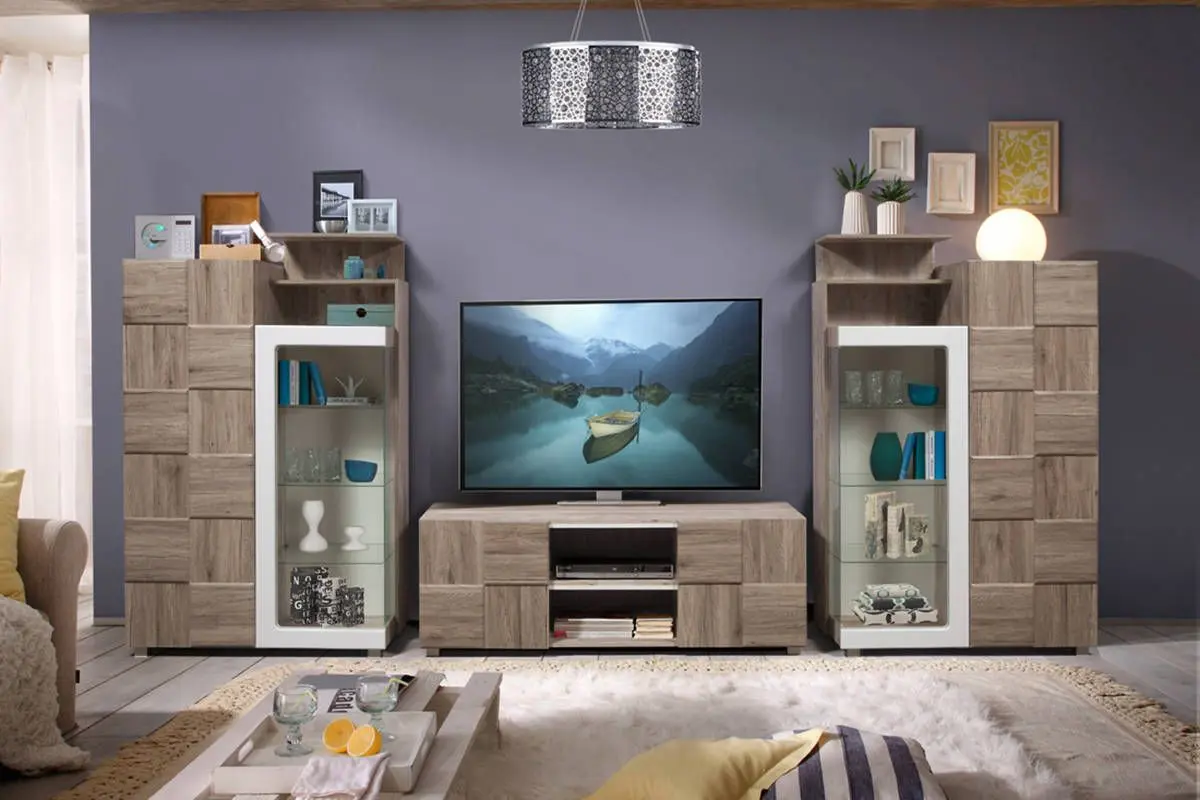 Тумба РТВ КМК 0644.16 Риксос (Дуб Юккон/Дуб Санремо) - 2