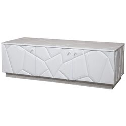 Tumba pentru TV КМК 0674.10 Kenzo 3D (White/White Gloss)