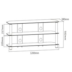 Tumba pentru TV LDK TP 1001L (Black) Thumb