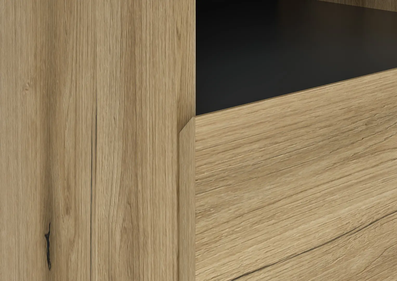 Тумба РТВ Magnusplus Combo CO4 140x46.2x42.1 (Graphite/Evoke Coast Oak)