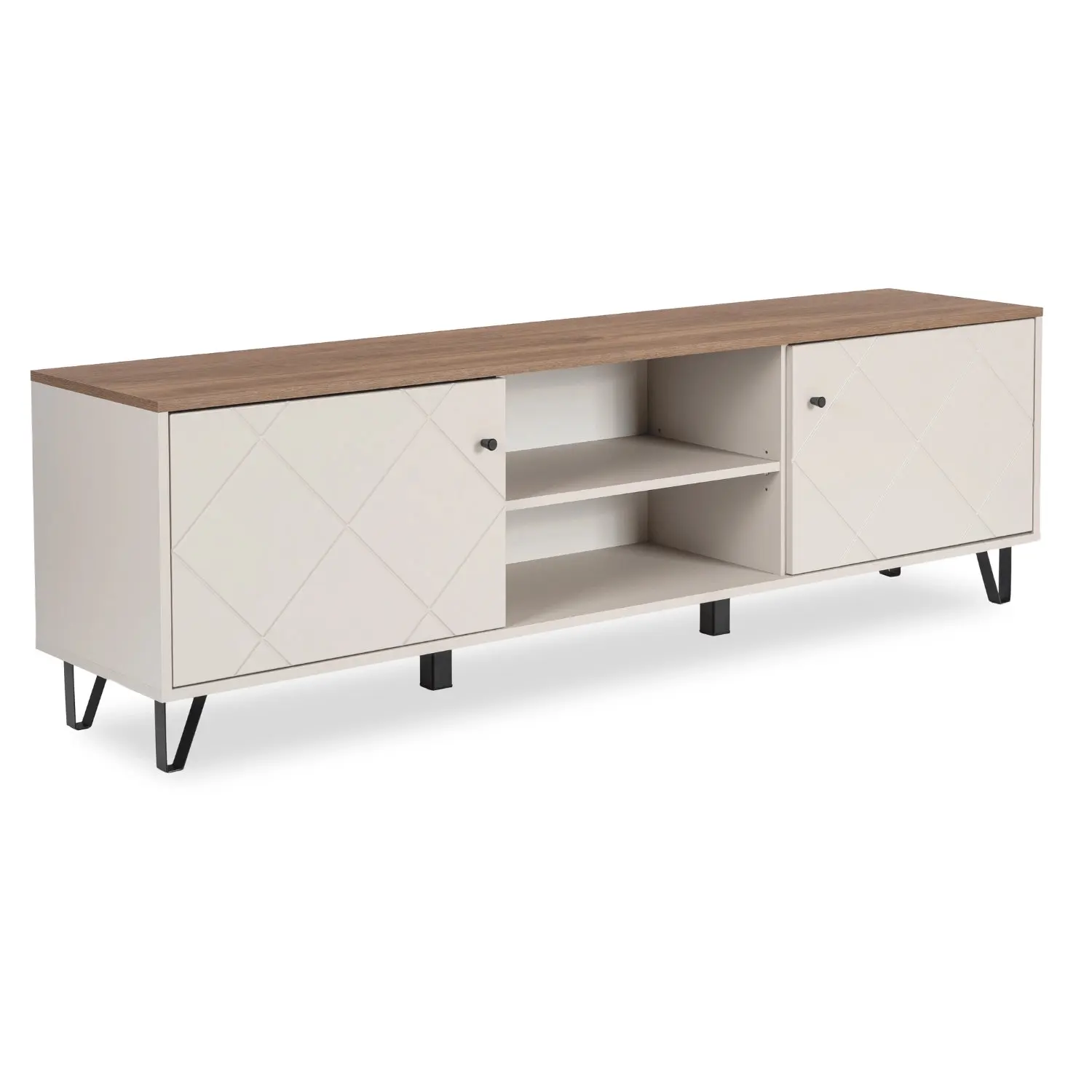 Тумба РТВ Mebel Elite Bacardi 183 (Cashmere/Castello Oak) - 2