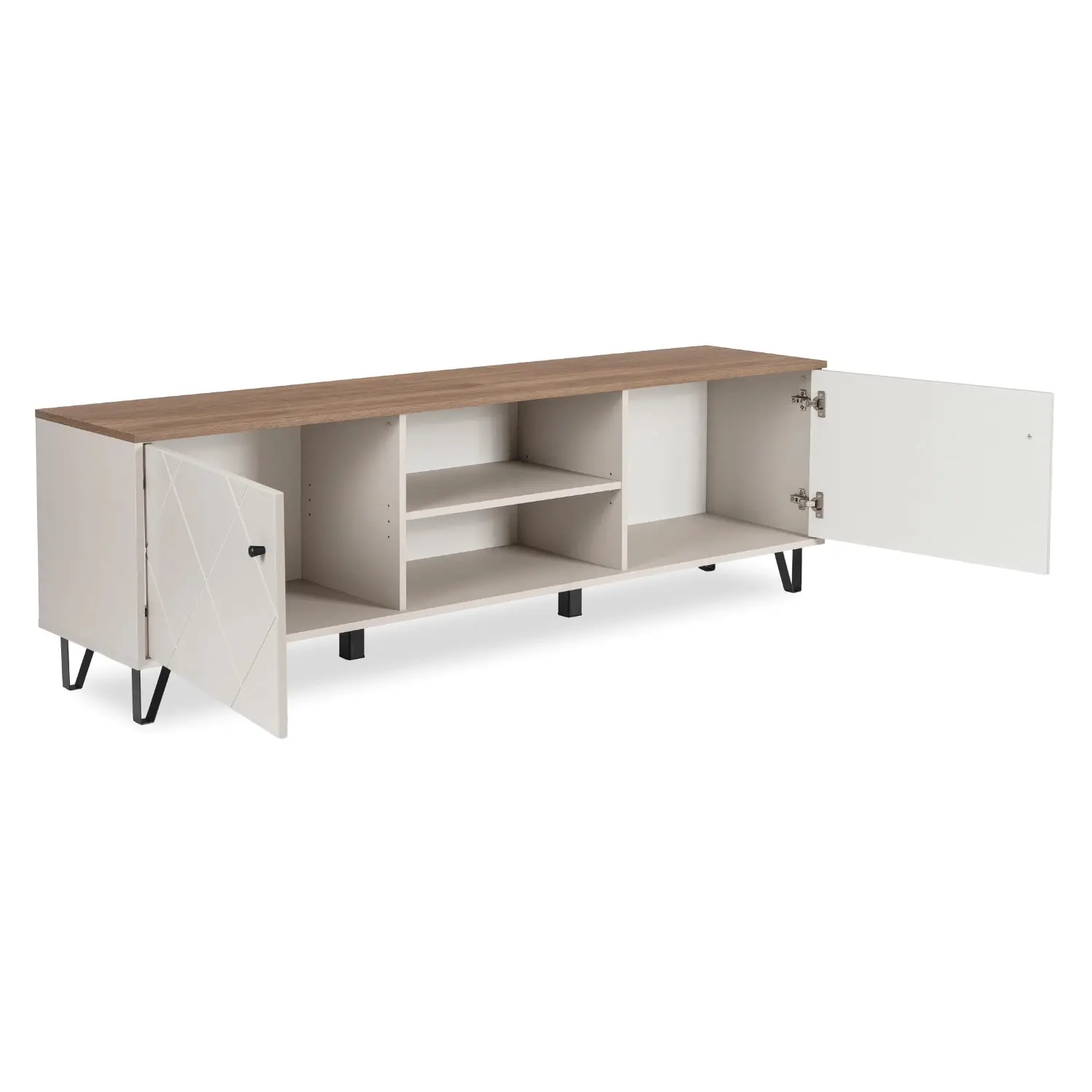 Тумба РТВ Mebel Elite Bacardi 183 (Cashmere/Castello Oak) - 3