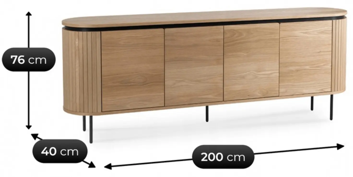Тумба РТВ Mebel Elite Beck 200 (Oak)