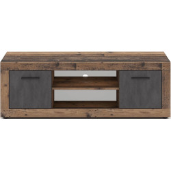 Tumba pentru TV Mebel Elite Blago 140cm (Dark Oak/Graphite) Thumb