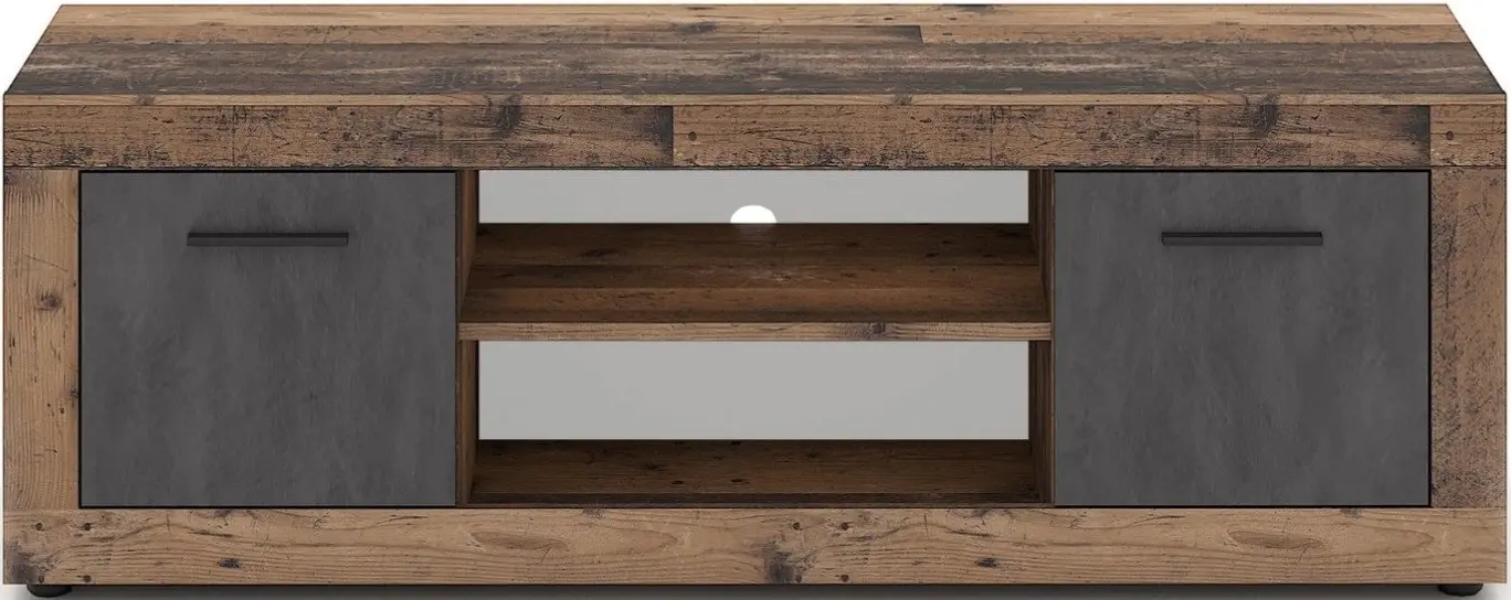 Tumba pentru TV Mebel Elite Blago 140cm (Dark Oak/Graphite) - 2