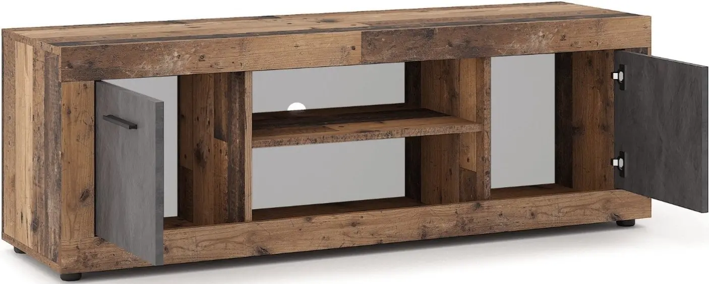 Tumba pentru TV Mebel Elite Blago 140cm (Dark Oak/Graphite) - 3