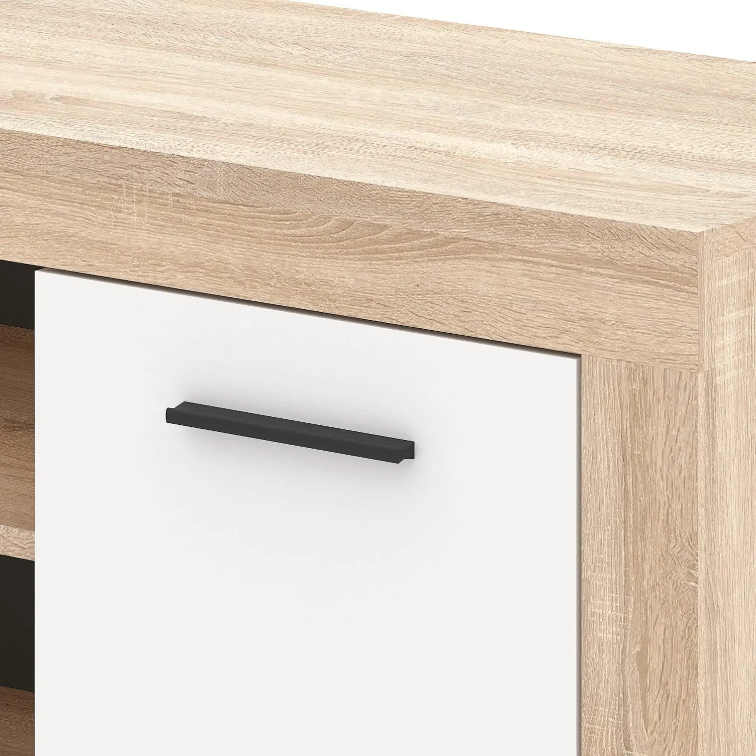 Tumba pentru TV Mebel Elite Blago 140cm (Sonoma Oak/White) - 5