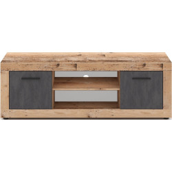 Тумба РТВ Mebel Elite Blago 140cm (Untreated Oak/Graphite) Thumb
