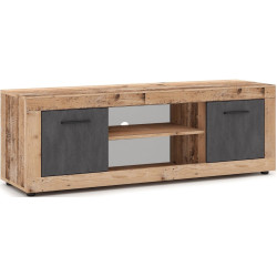 Тумба РТВ Mebel Elite Blago 140cm (Untreated Oak/Graphite) Thumb