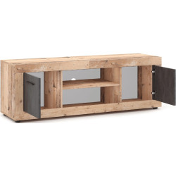 Тумба РТВ Mebel Elite Blago 140cm (Untreated Oak/Graphite) Thumb