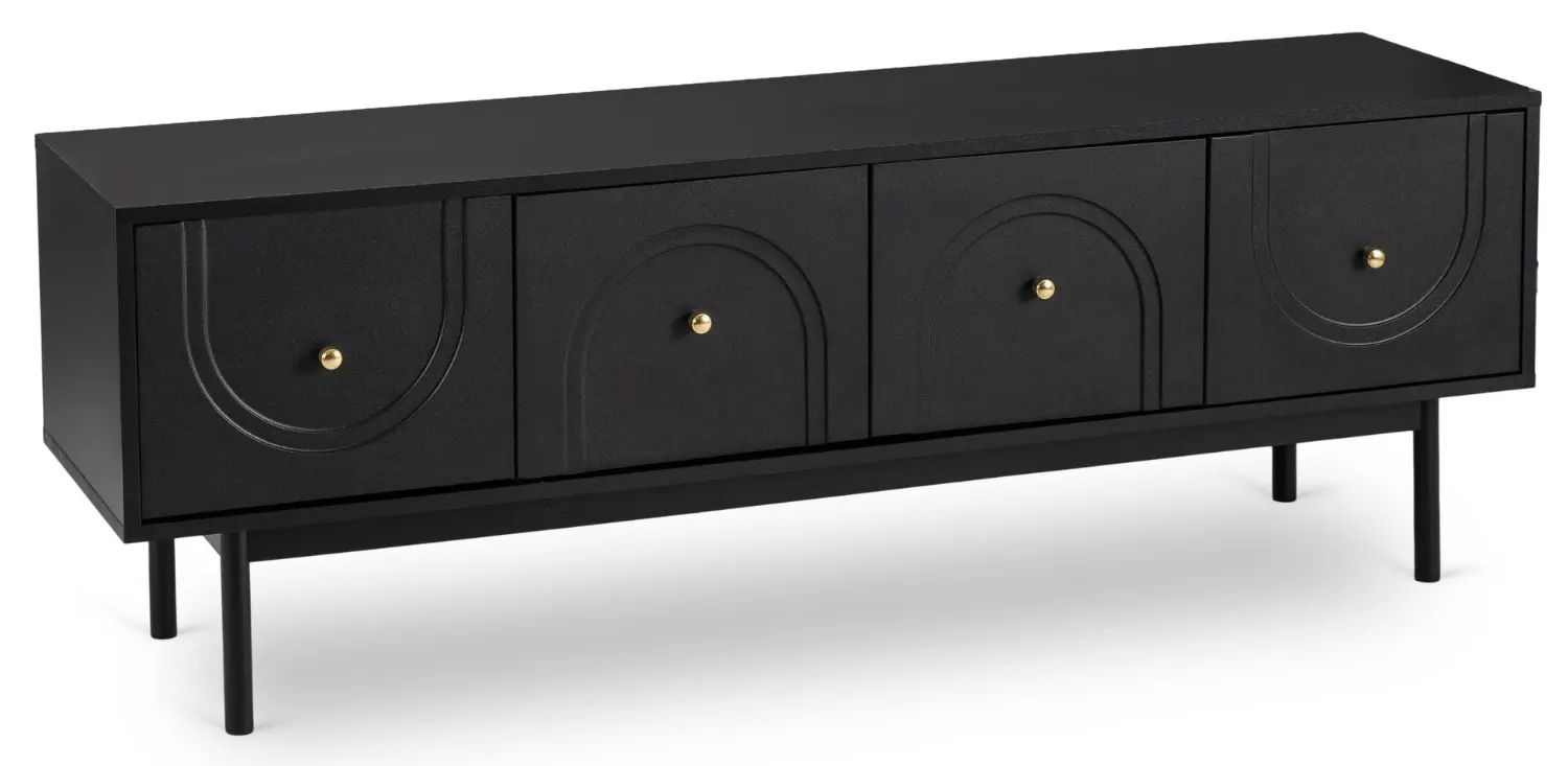 Тумба РТВ Mebel Elite Marlen 155cm (Black)