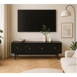 Тумба РТВ Mebel Elite Marlen 155cm (Black) Thumb