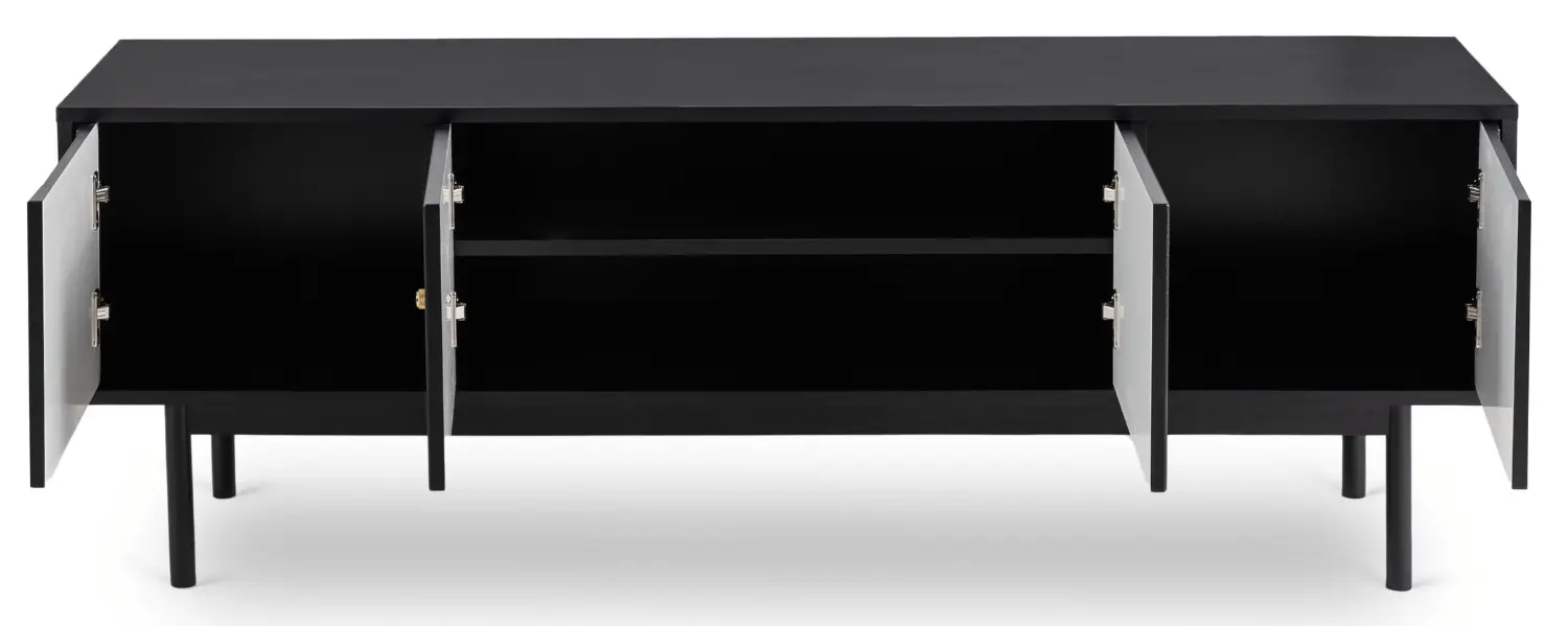 Тумба РТВ Mebel Elite Marlen 155cm (Black)