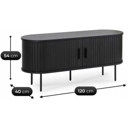 Tumba pentru TV Mebel Elite Trish 120 (Black) Thumb