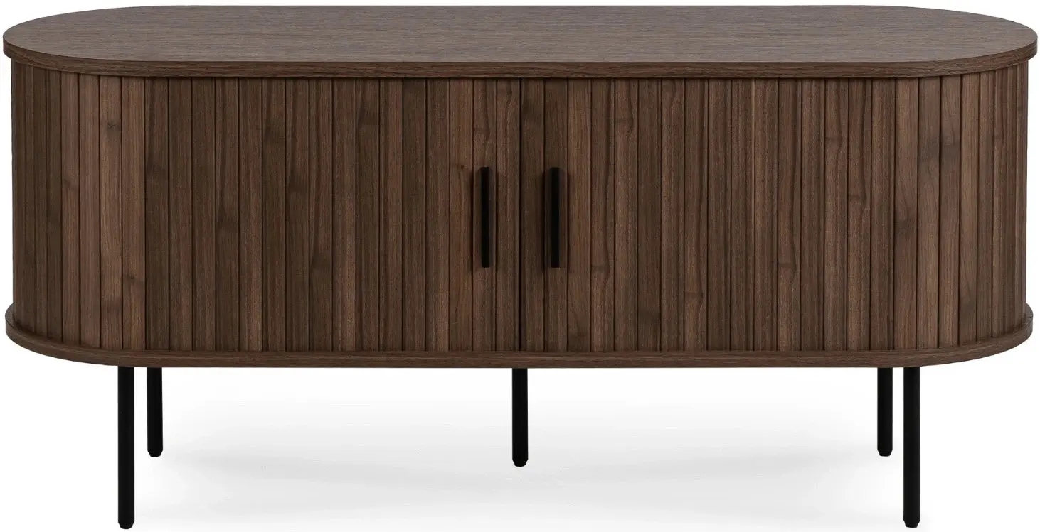 Тумба РТВ Mebel Elite Trish 120 (Walnut) - 2