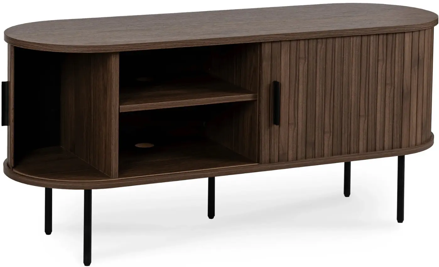 Тумба РТВ Mebel Elite Trish 120 (Walnut) - 4