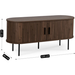 Тумба РТВ Mebel Elite Trish 120 (Walnut) Thumb