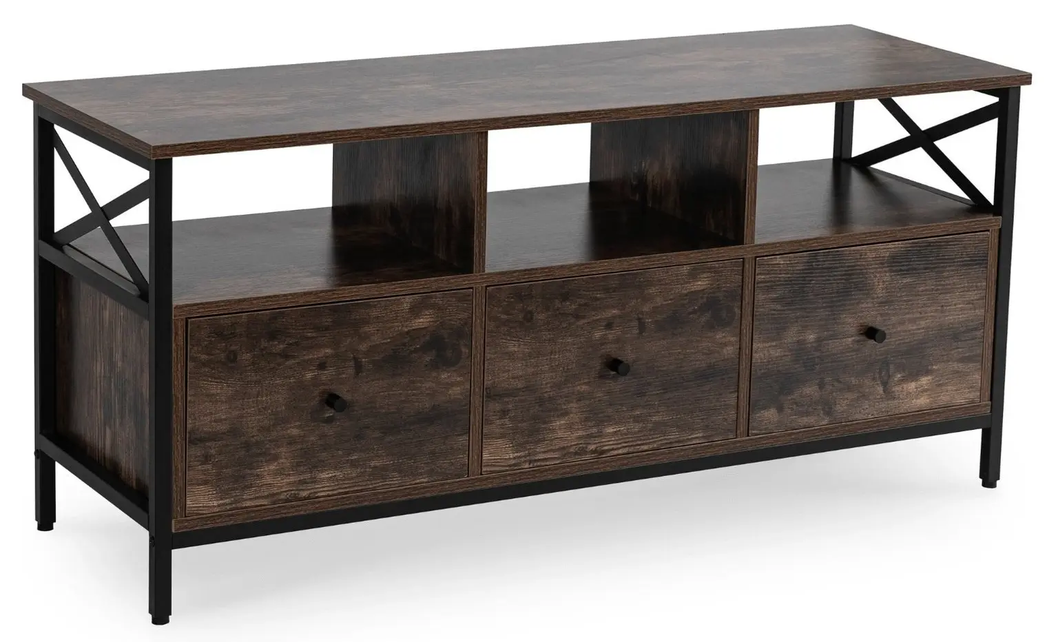 Tumba pentru TV Mebel Elite Zone 120 (Rustic Oak)