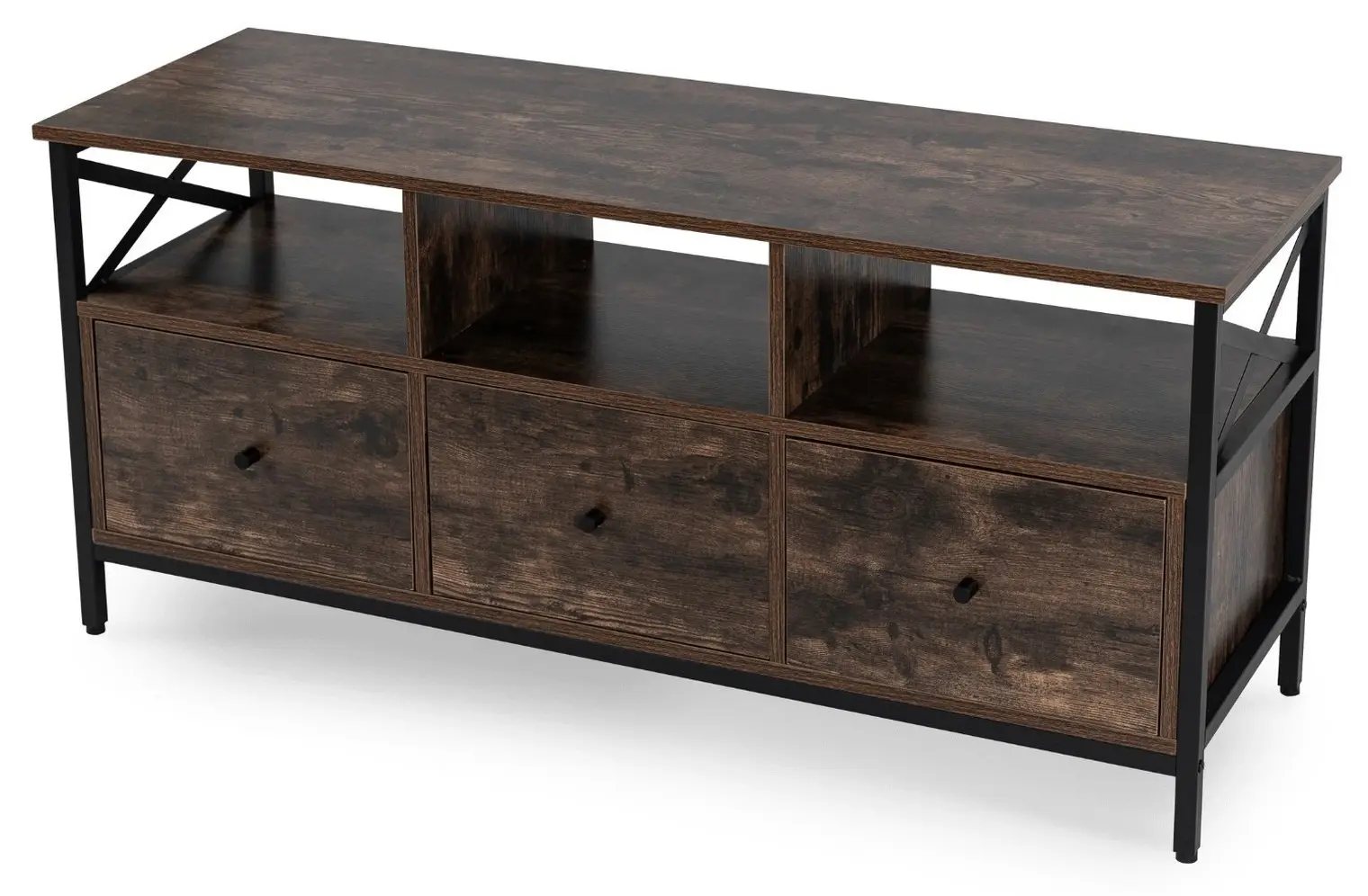 Tumba pentru TV Mebel Elite Zone 120 (Rustic Oak)