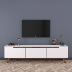 Tumba pentru TV Mirage Meble D1/M (White/Dark Walnut) Thumb
