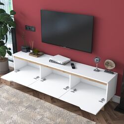 Tumba pentru TV Mirage Meble D1 (White/Light Walnut) Thumb