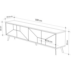 Tumba pentru TV Mirage Meble Dune 180x50x30 (Light Mocha) Thumb