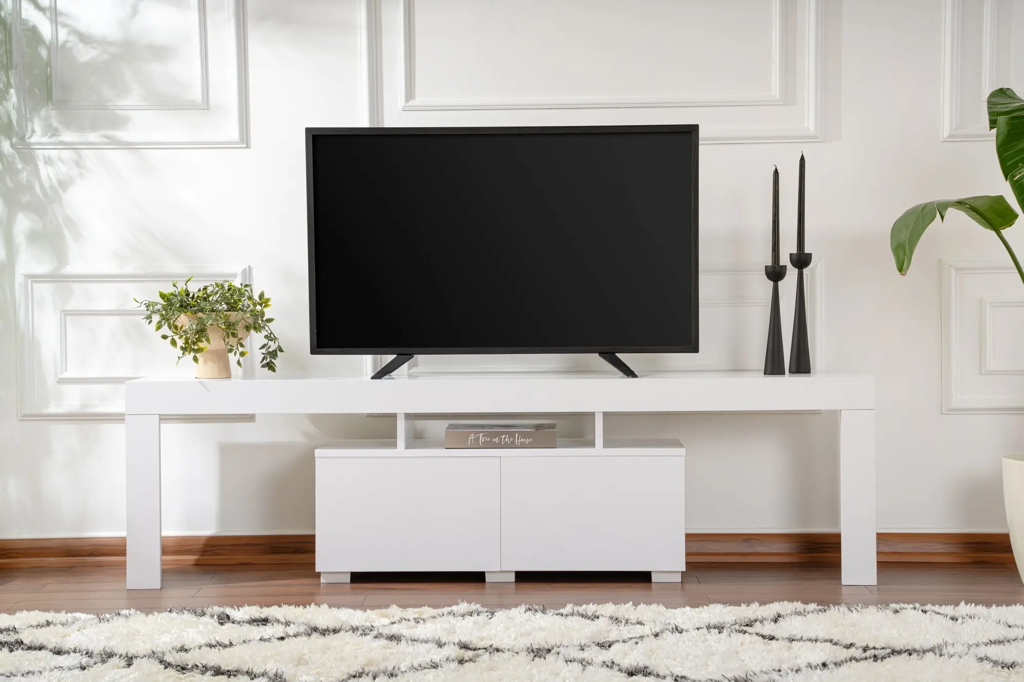 Tumba pentru TV Mirage Meble Enclave (White)