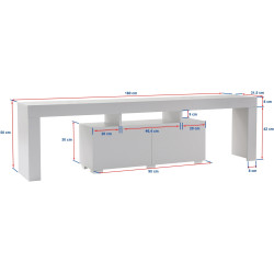 Tumba pentru TV Mirage Meble Enclave (White) Thumb