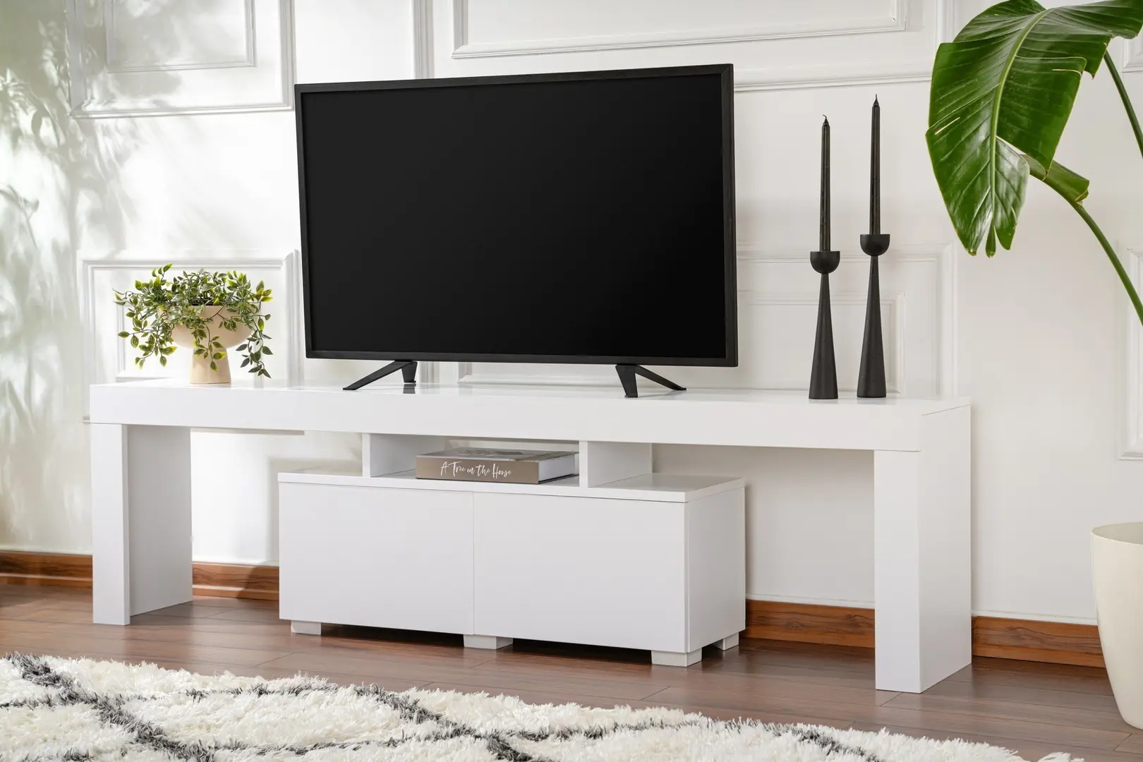 Tumba pentru TV Mirage Meble Enclave (White)