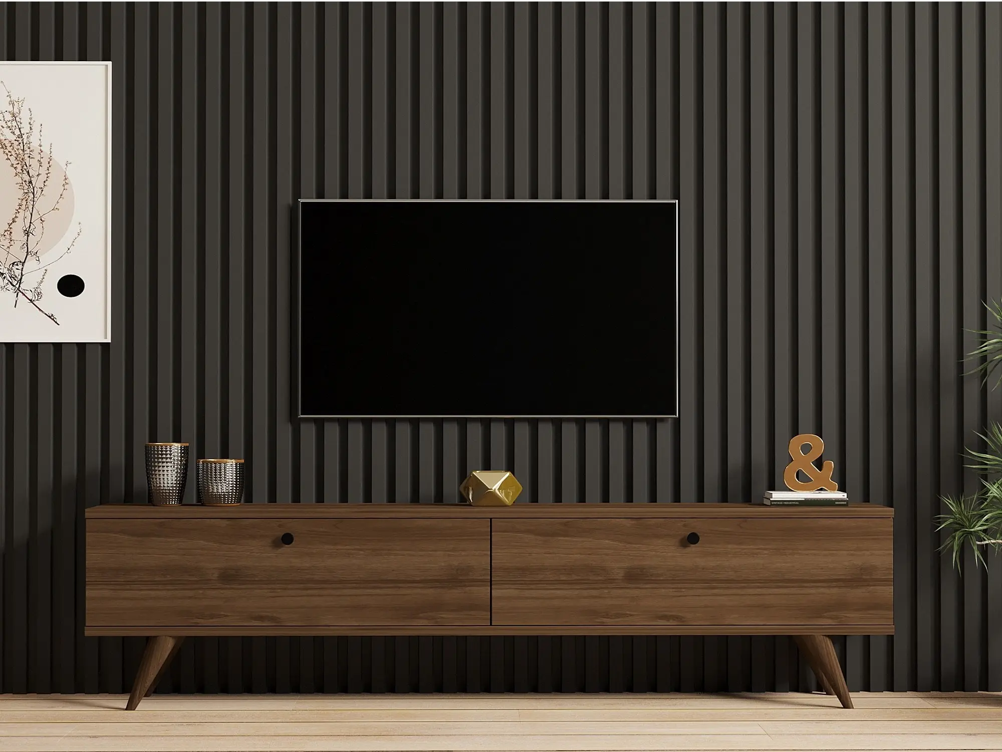 Tumba pentru TV Mirage Meble Paris (Walnut)