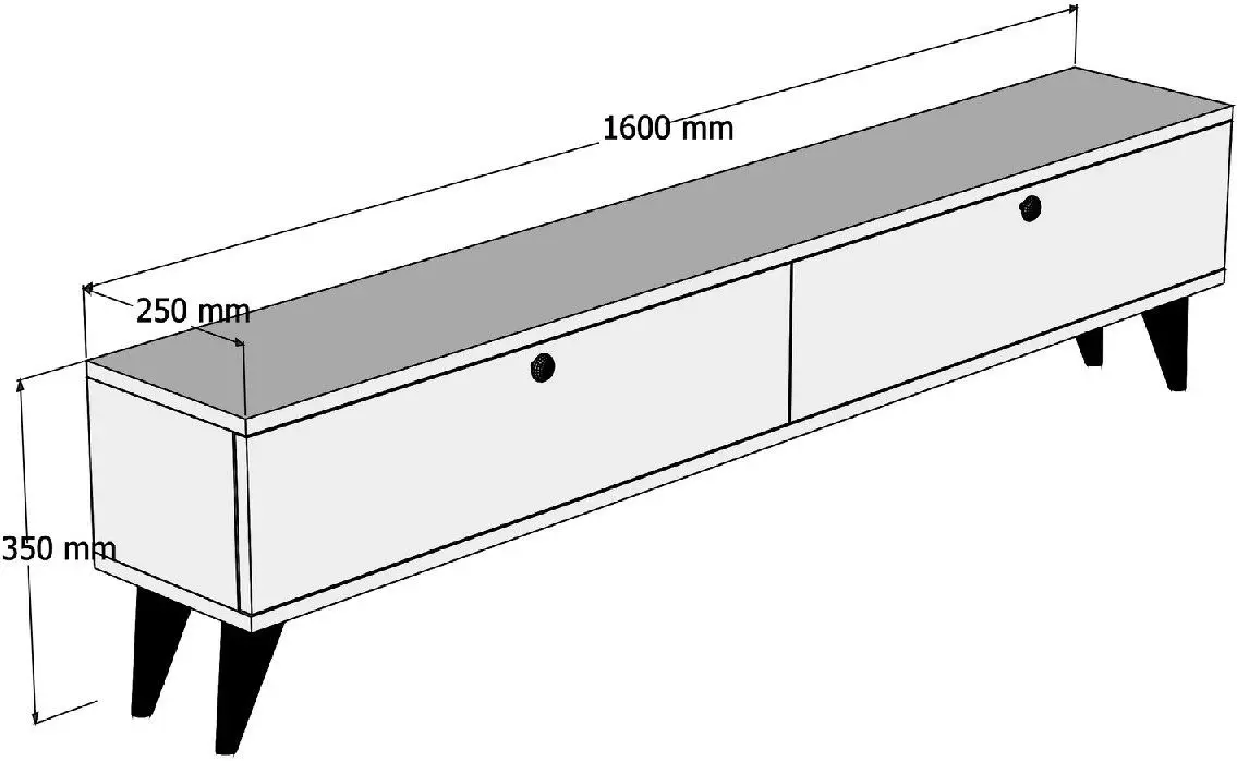 Tumba pentru TV Mirage Meble Paris (Walnut)