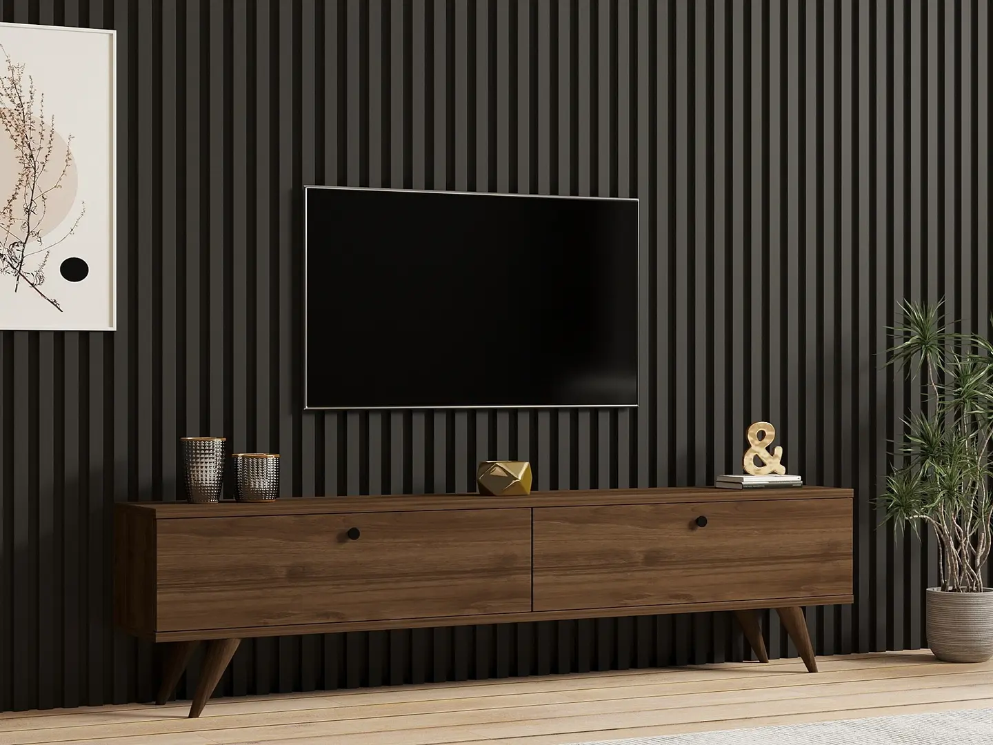 Tumba pentru TV Mirage Meble Paris (Walnut)