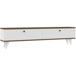 Tumba pentru TV Mirage Meble Paris (White/Walnut) Thumb