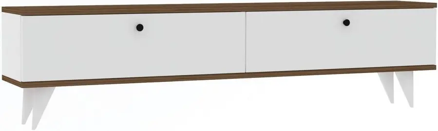 Tumba pentru TV Mirage Meble Paris (White/Walnut)