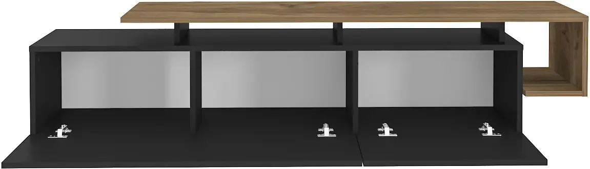 Тумба РТВ Mirage Meble Pia (Black/Walnut)