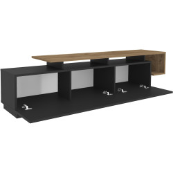 Тумба РТВ Mirage Meble Pia (Black/Walnut) Thumb