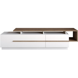 Tumba pentru TV Mirage Meble Pia (Walnut/White) Thumb