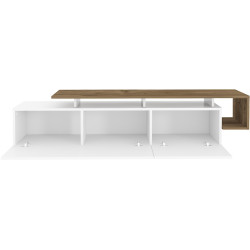 Tumba pentru TV Mirage Meble Pia (Walnut/White) Thumb