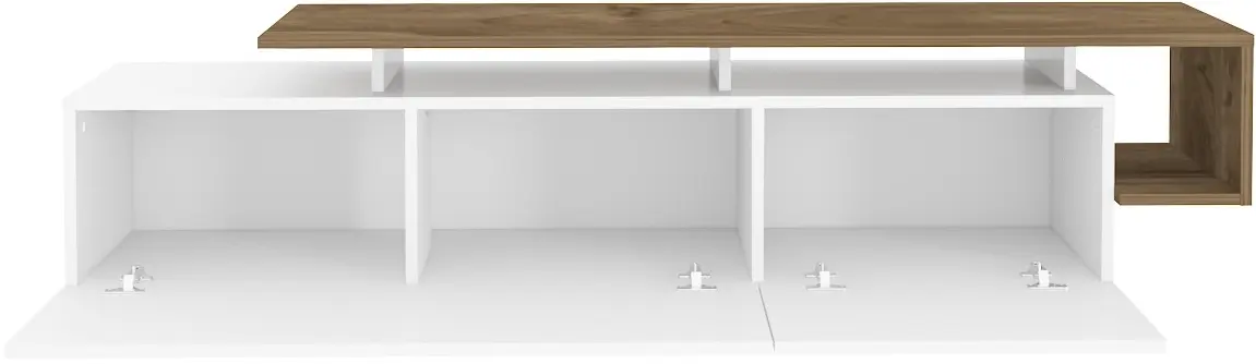 Tumba pentru TV Mirage Meble Pia (Walnut/White)