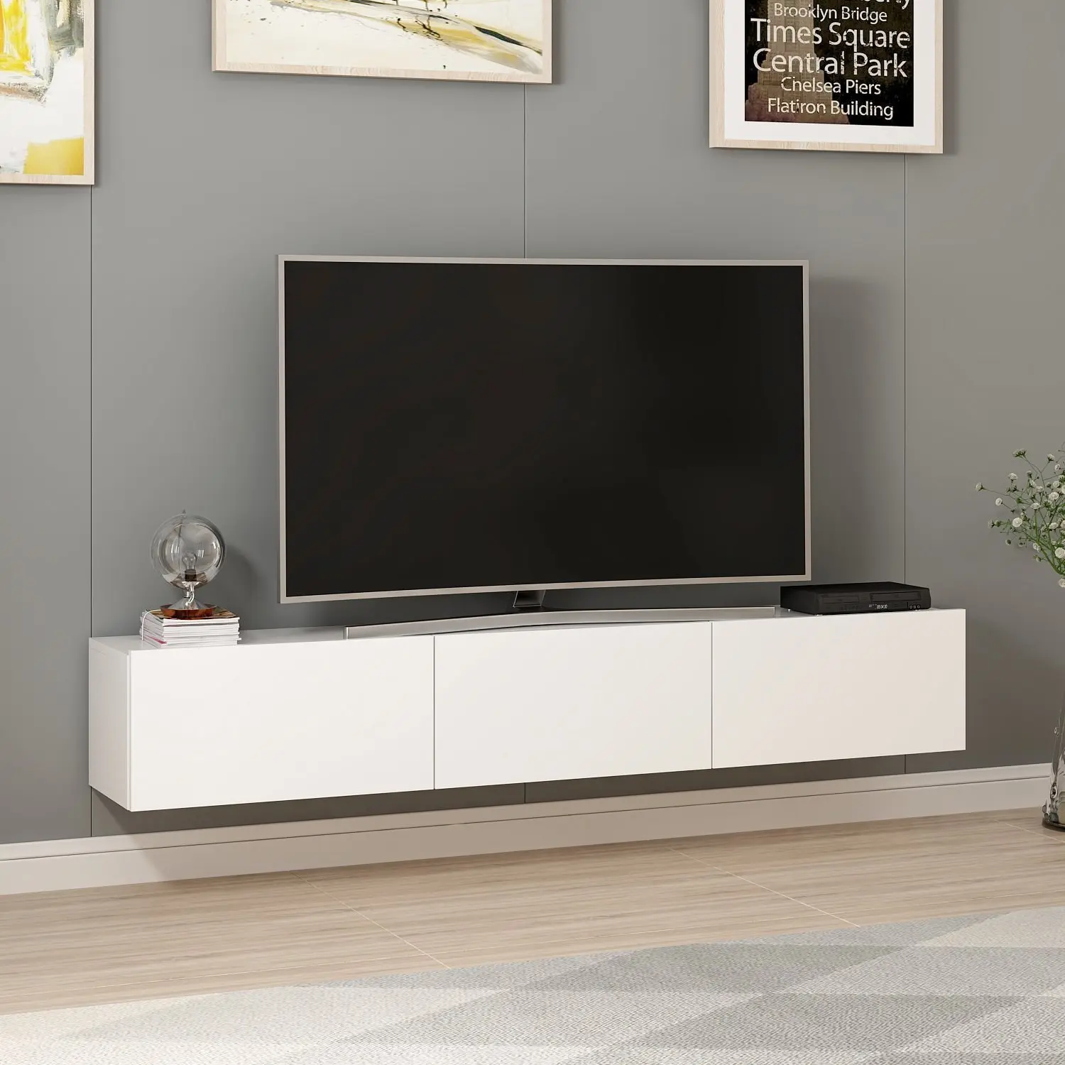 Tumba pentru TV Mirage Meble Rigel (White)