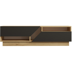 Tumba pentru TV Mirage Meble Yaprak (Anthracite/Sapphire Oak) Thumb