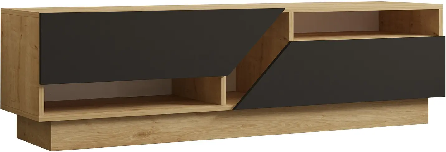 Tumba pentru TV Mirage Meble Yaprak (Anthracite/Sapphire Oak)