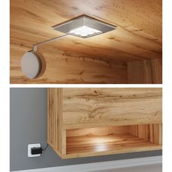 Тумба РТВ Mirjan24 Adenik/Cabinet A 180 c LED подсветкой (Concrete) Thumb