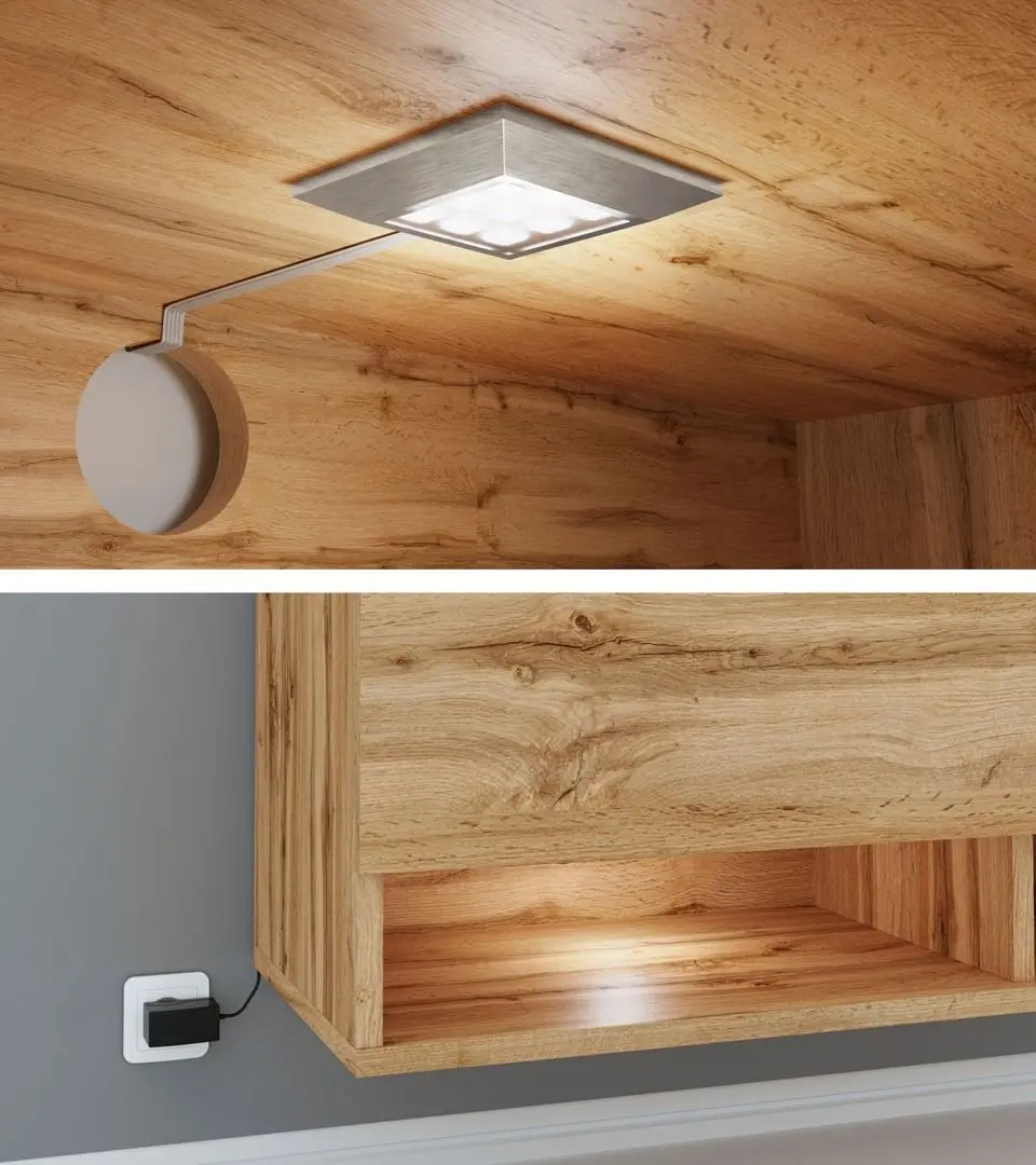 Тумба РТВ Mirjan24 Adenik/Cabinet A 180 c LED подсветкой (Concrete) - 4