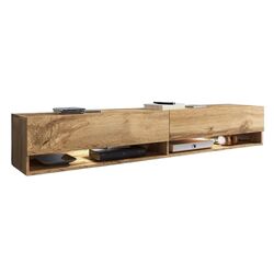 Tumba pentru TV Mirjan24 Adenik/Cabinet A cu iluminare LED 180 (Wotan Oak)