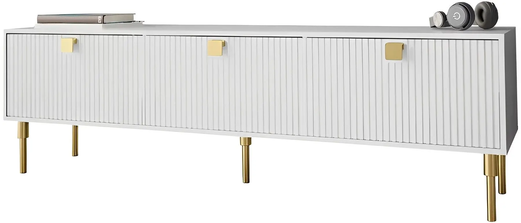 Тумба РТВ Mirjan24 Ajrano 01/Dorset 01 (White)