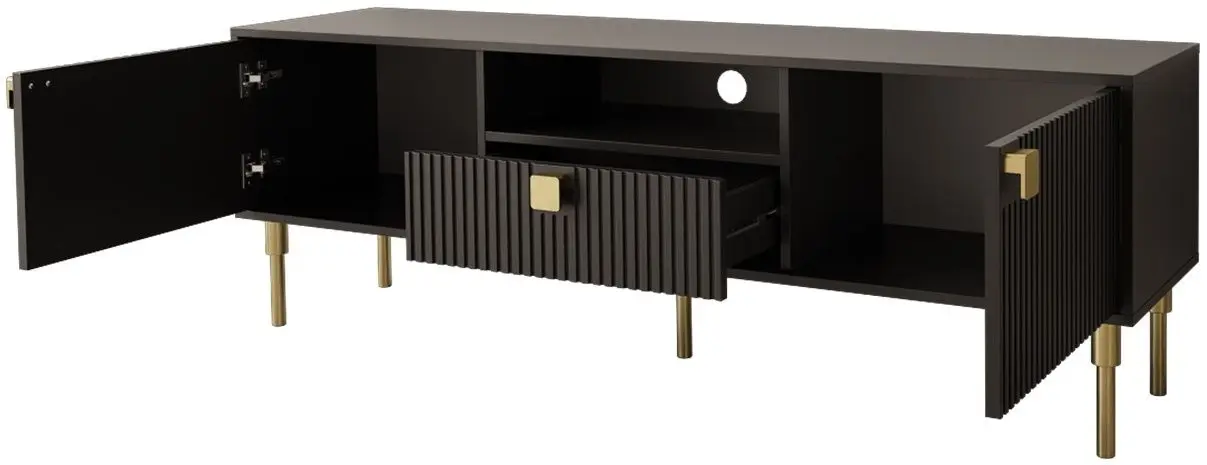 Тумба РТВ Mirjan24 Ajrano 02/Dorset 02 (Black) - 3