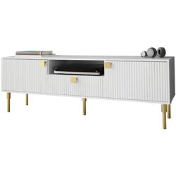 Тумба РТВ Mirjan24 Ajrano 02/Dorset 02 (White)